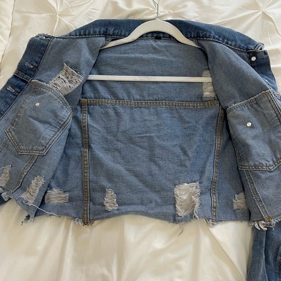 Distressed Denim Jacket - Picture 4 of 5